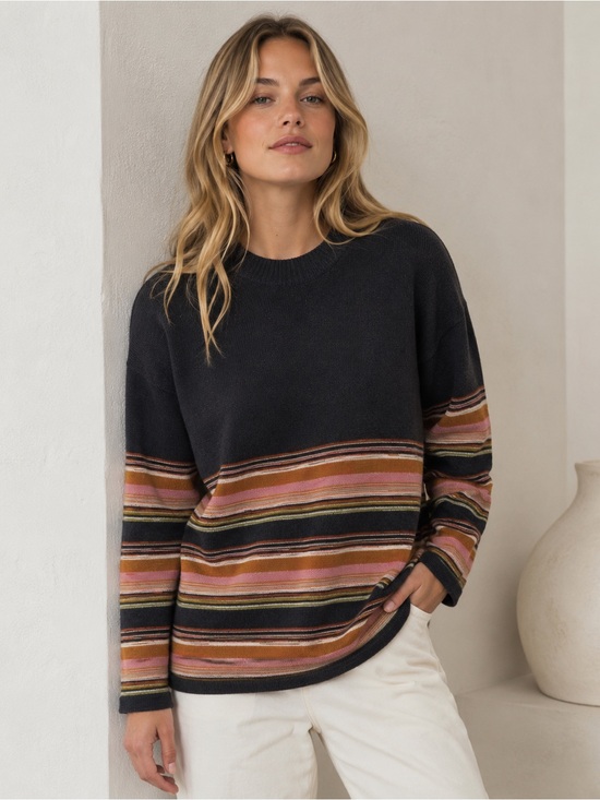 NATURAL LIFE Sweaters - Natural Life Striped Cotton Knit Sweater Size S NWT Multicolor Pullover